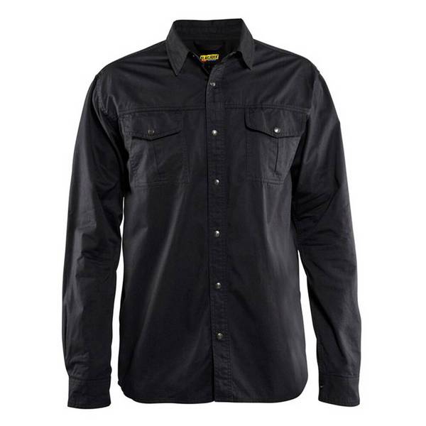 Chemise twill Blaklader Homme 100% coton Noir S