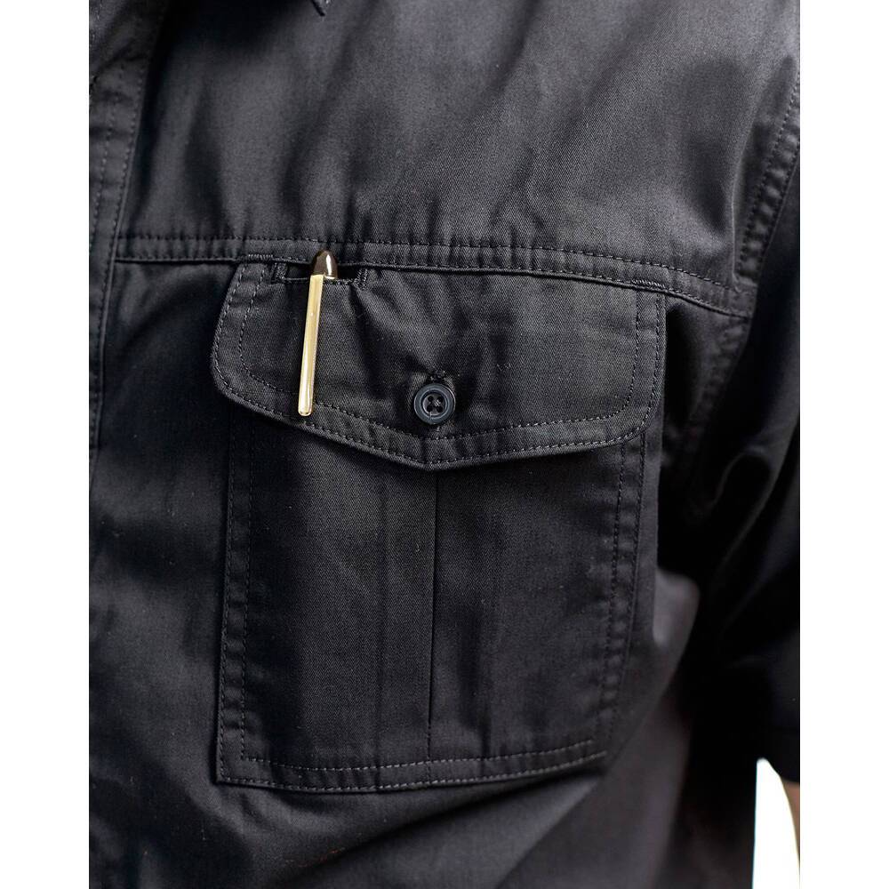 Chemise twill Blaklader Homme 100% coton Noir S-3