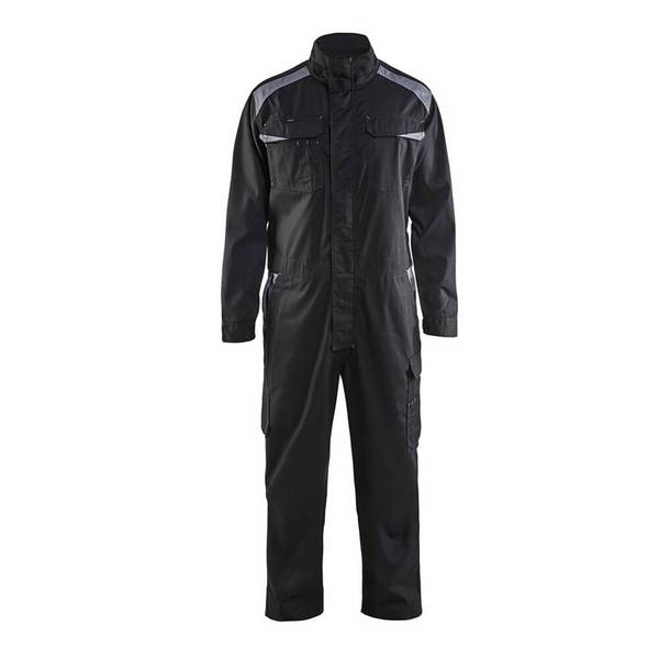 Combinaison de travail Blaklader Industrie manches longues 100% coton Noir / Gris 54