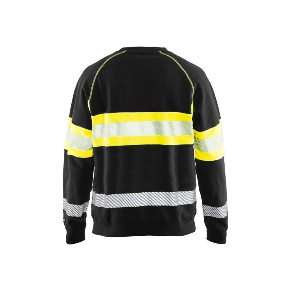 Sweat-shirt haut visibilité Blaklader Noir / Jaune S-1