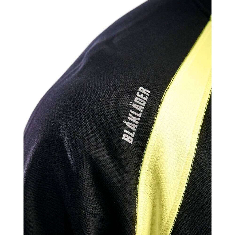 Sweat-shirt haut visibilité Blaklader Noir / Jaune S-4