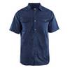 Chemise twill Blaklader Homme manches courtes Marine XL