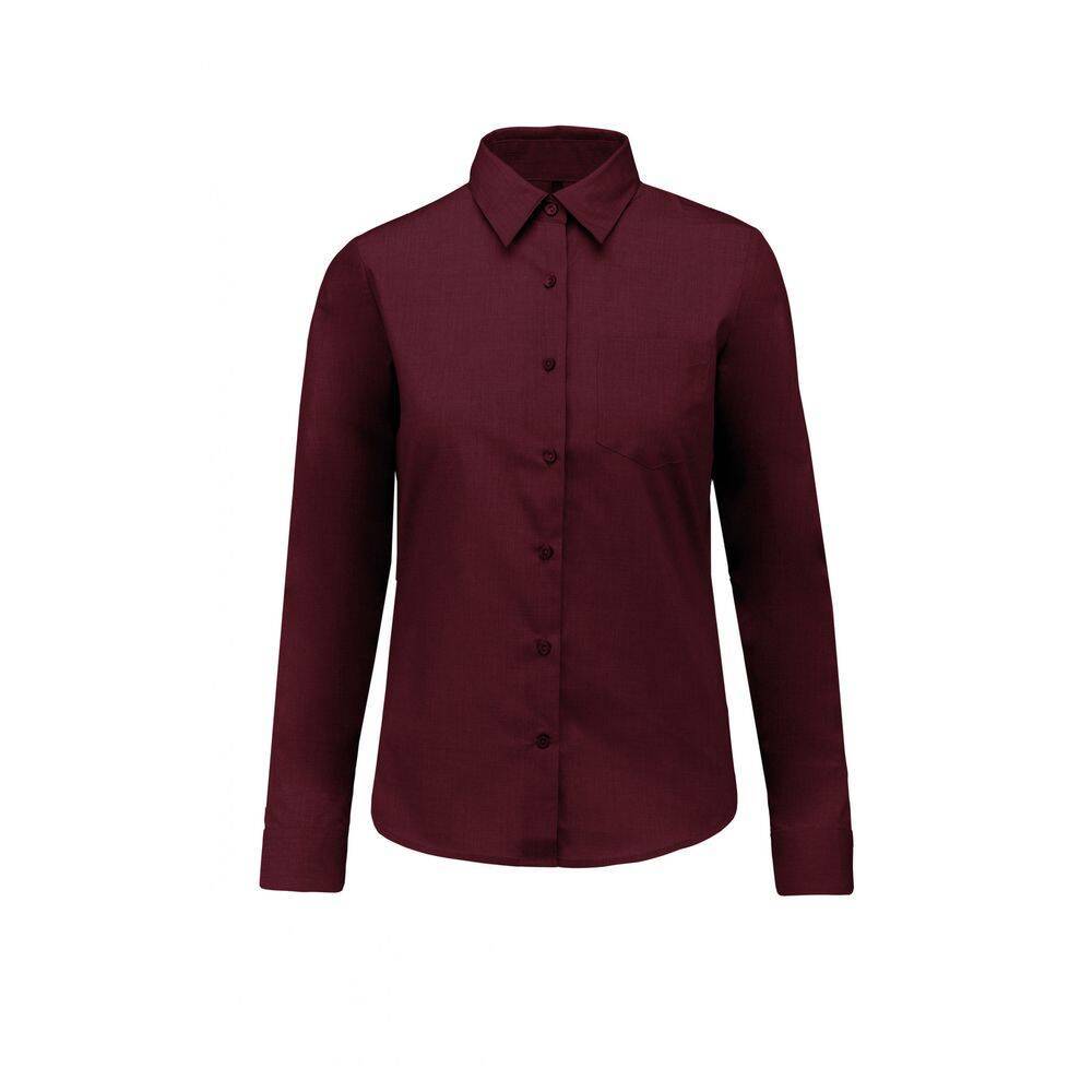 Chemise manches longues pour femme Kariban Bordeaux 3XL-0