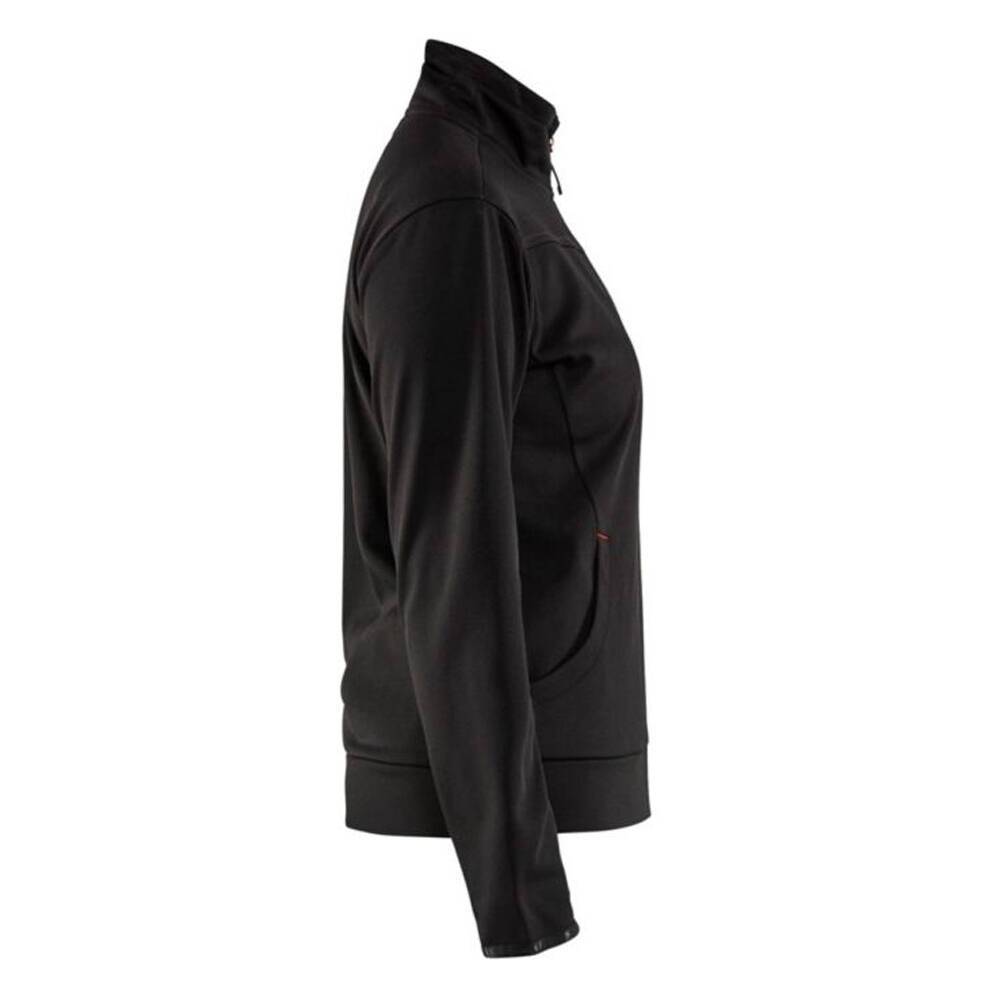 Sweat shirt zippé femme Blaklader Noir / Rouge S-2