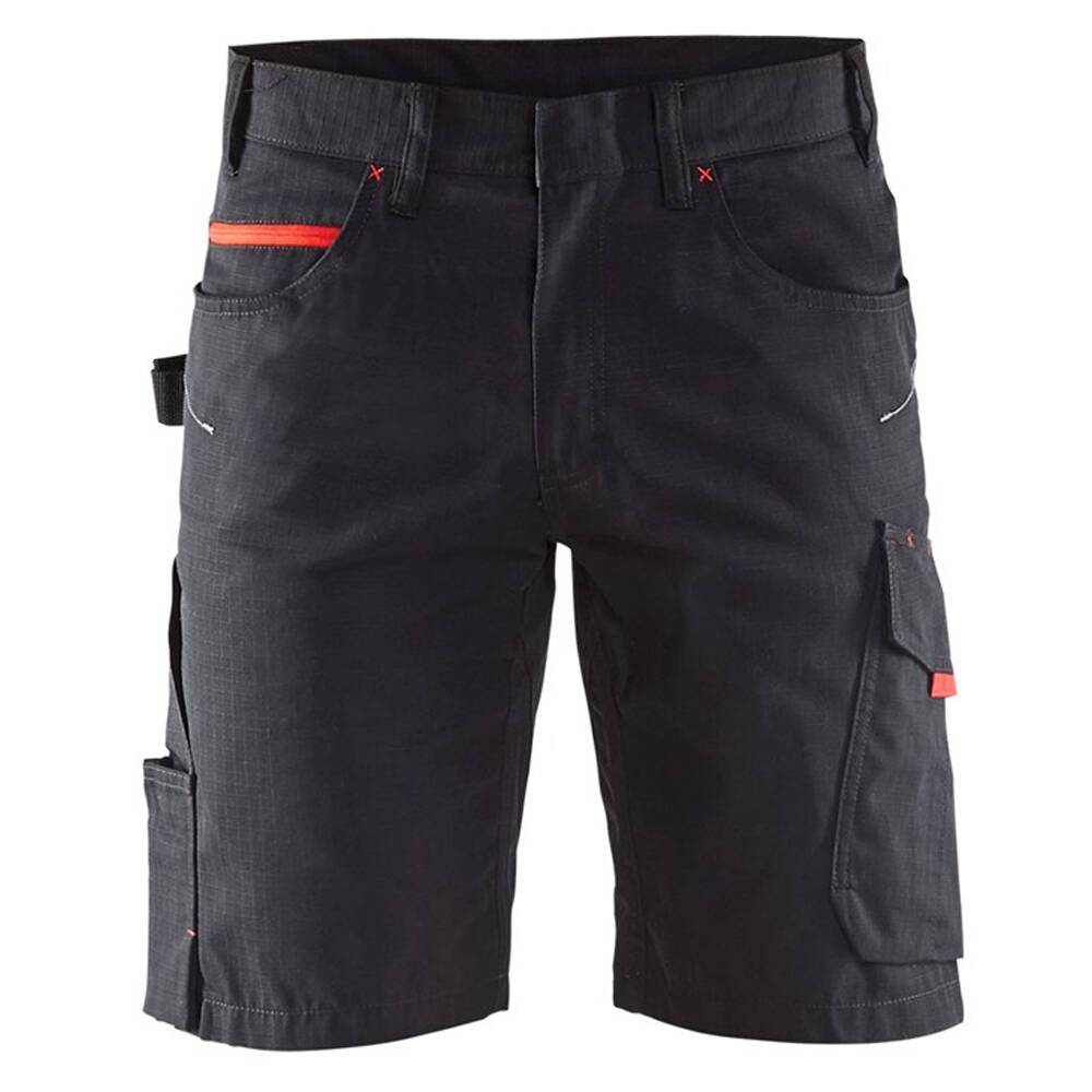Short de travail Blaklader Ripstop Noir / Rouge 56