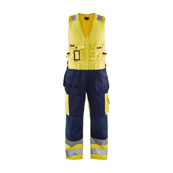Combinaison sans manches haute visibilité Blaklader polycoton Jaune / Marine 42