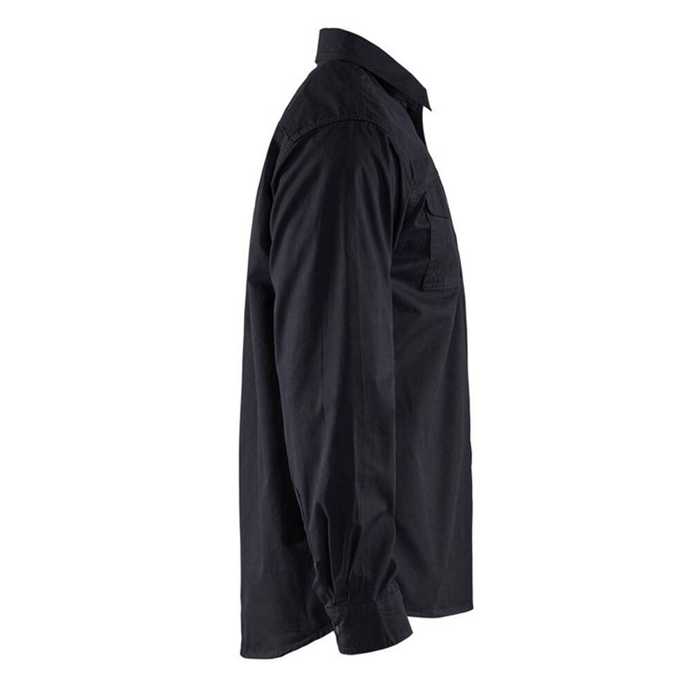 Chemise twill Blaklader Homme 100% coton Noir L-1