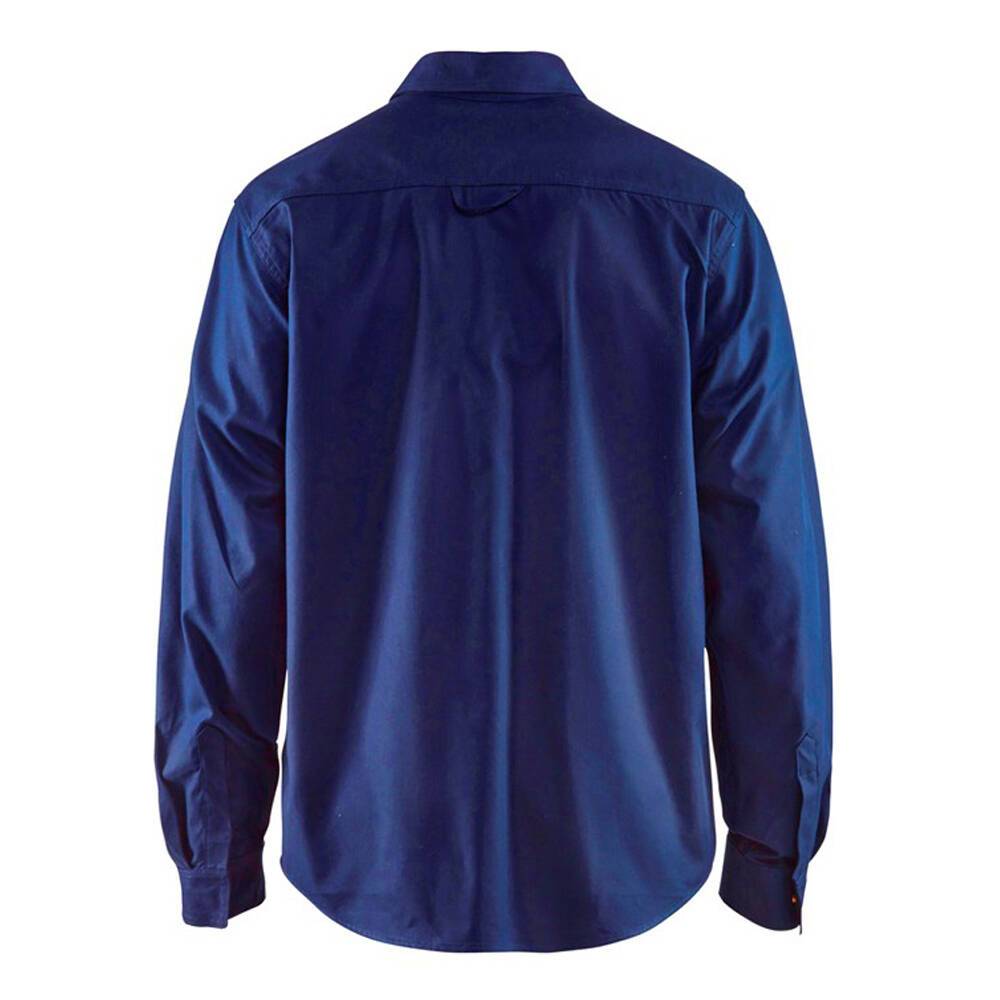 Chemise de travail flanelle Blaklader ignifugé Marine L-1