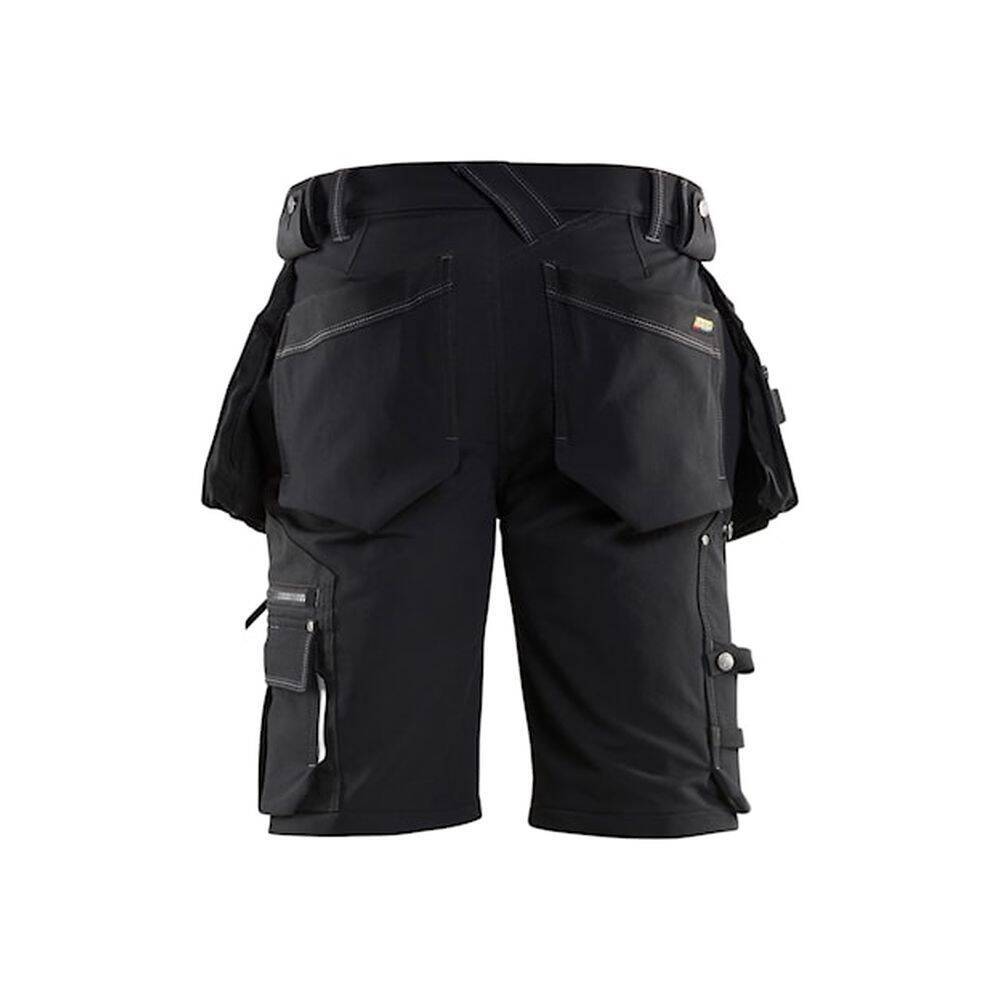 Short de travail artisan stretch 4D avec poches flottantes Blaklader X1900 Noir 40-1