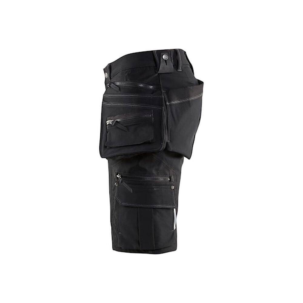 Short de travail artisan stretch 4D avec poches flottantes Blaklader X1900 Noir 40-3