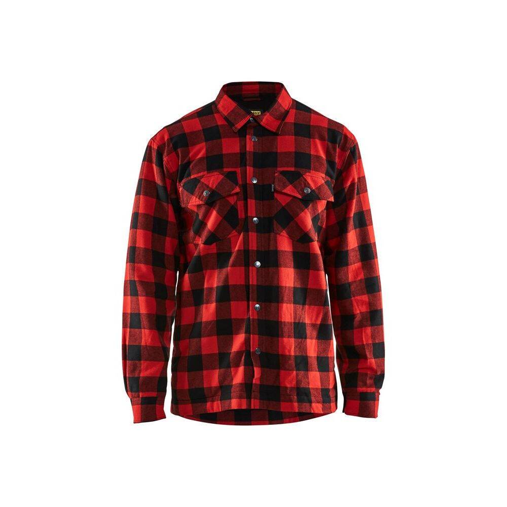 Chemise de travail matelassée Blaklader flannelle doublée Rouge / Noir M-0