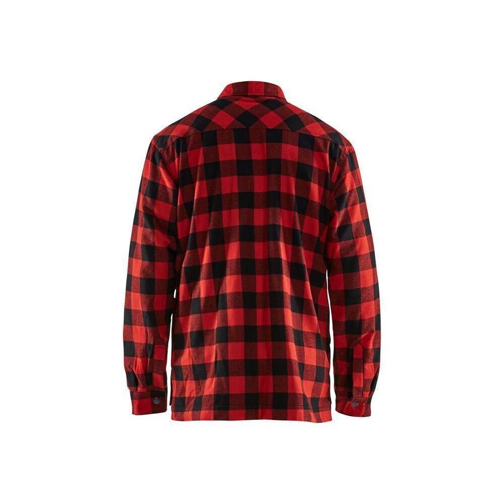 Chemise de travail matelassée Blaklader flannelle doublée Rouge / Noir M-1