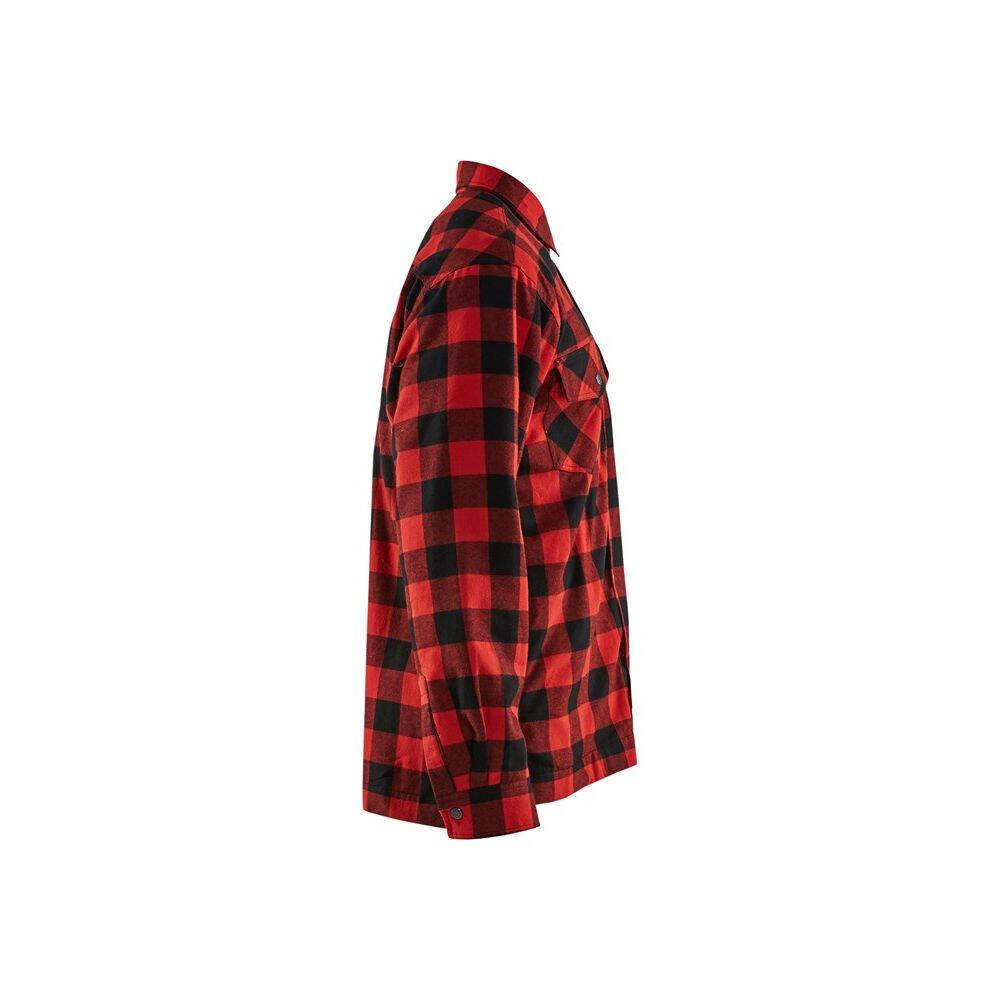 Chemise de travail matelassée Blaklader flannelle doublée Rouge / Noir M-2