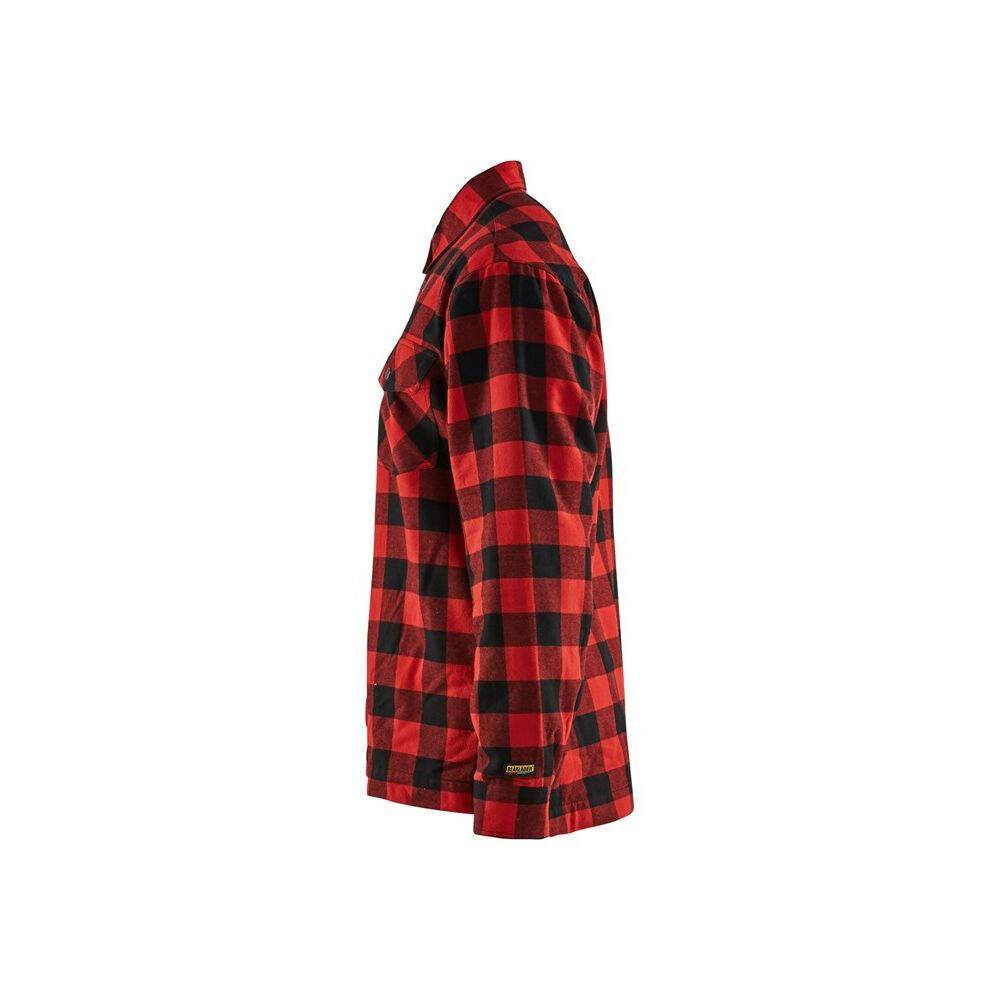 Chemise de travail matelassée Blaklader flannelle doublée Rouge / Noir M-3