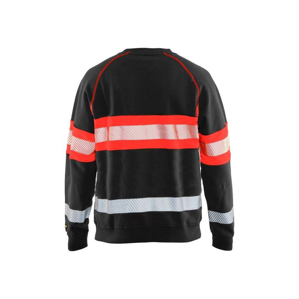 Sweat-shirt haut visibilité Blaklader Noir / Rouge L-1