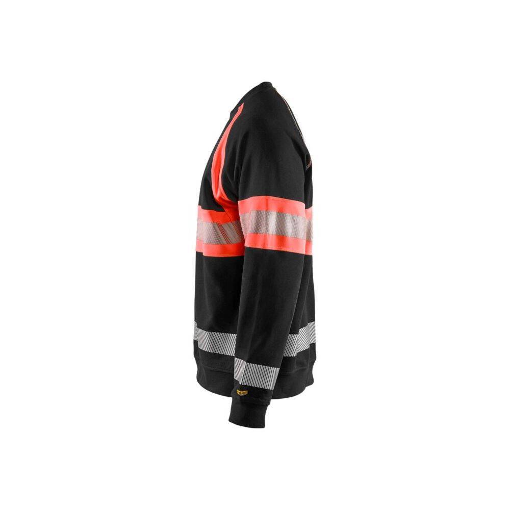 Sweat-shirt haut visibilité Blaklader Noir / Rouge L-3