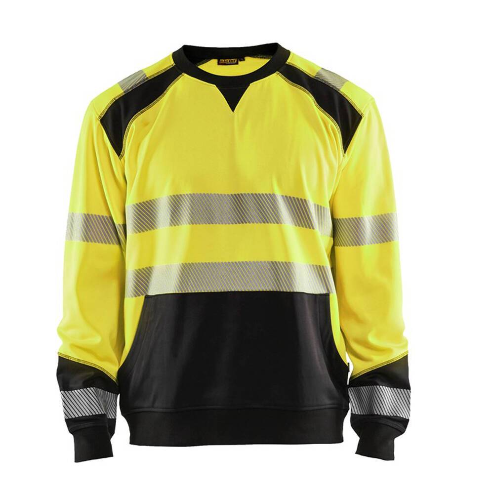 Sweat haute visibilité Blaklader poche kangourou Jaune / Noir 4XL-0