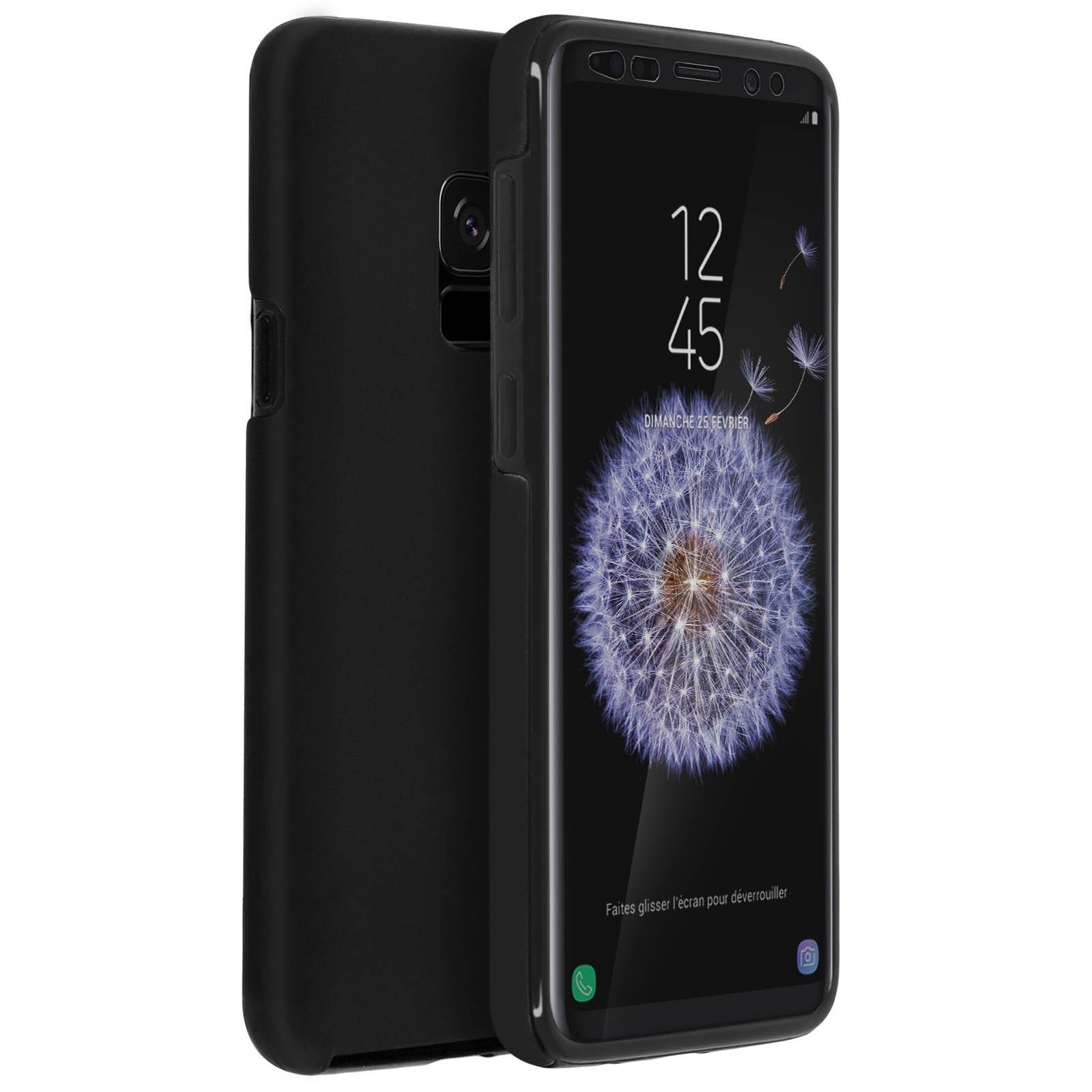 Coque pour Samsung Galaxy S9 Protection Silicone + Arrière Polycarbonate-1
