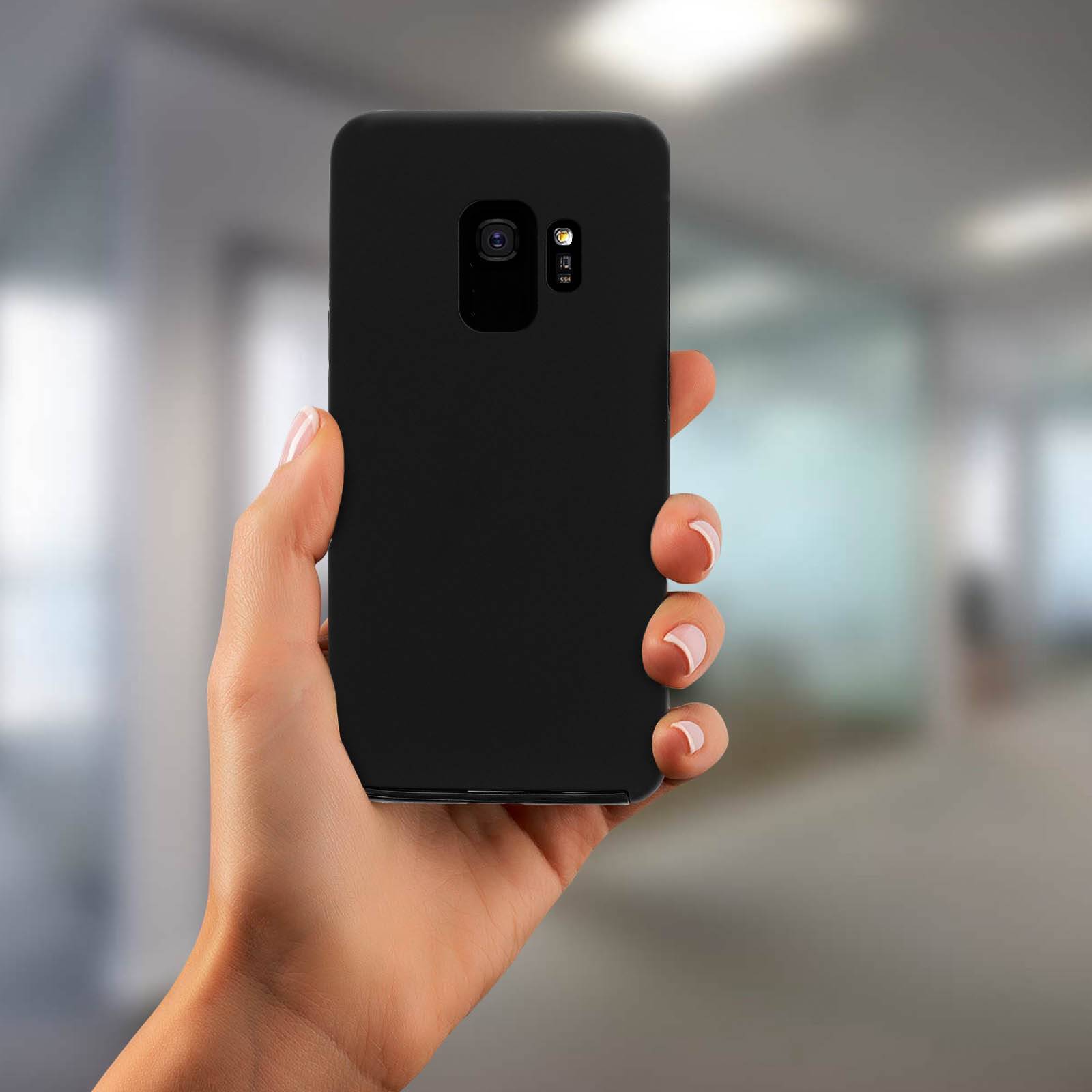 Coque pour Samsung Galaxy S9 Protection Silicone + Arrière Polycarbonate-3