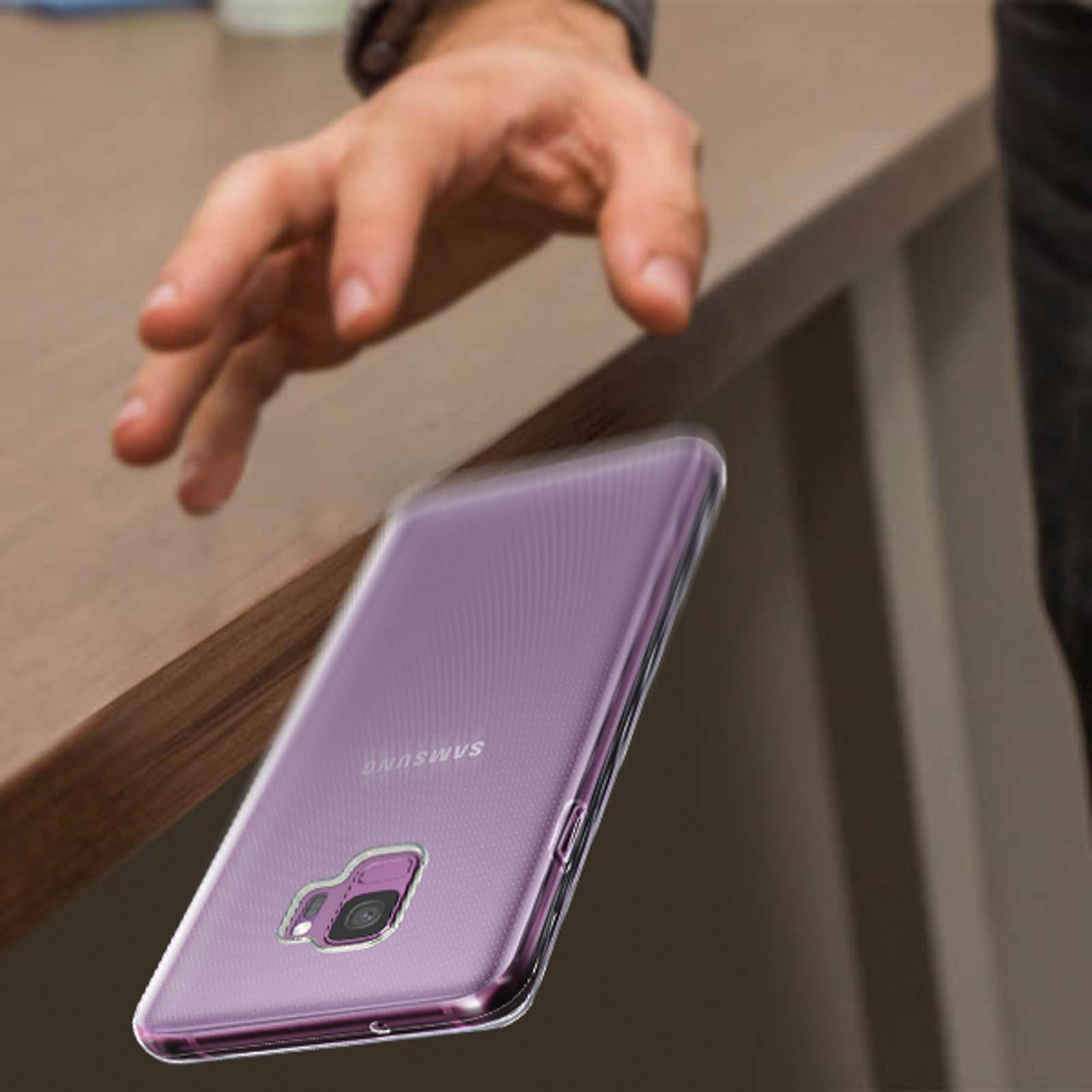 Coque Samsung Galaxy S9 Coque souple Silicone Gel coin renforcée-4