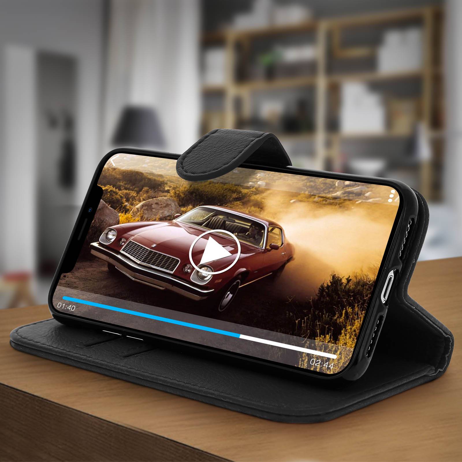 Housse pour iPhone XR Étui Clapet Porte-carte Fonction Support Vidéoe-3