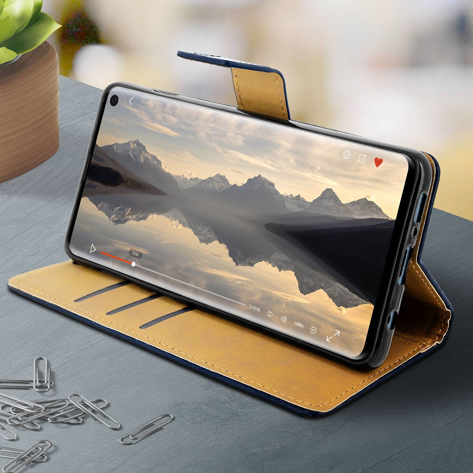 Étui pour Samsung Galaxy S10 Housse Clapet Porte-carte Fonction Support-3