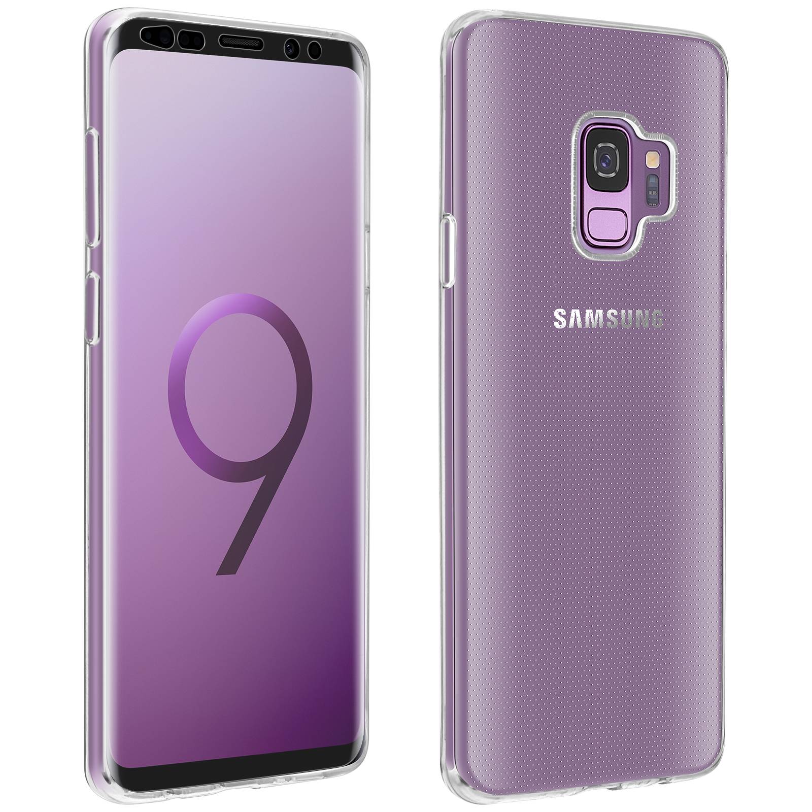 Coque Arrière + Film Verre Trempé Galaxy S9-0