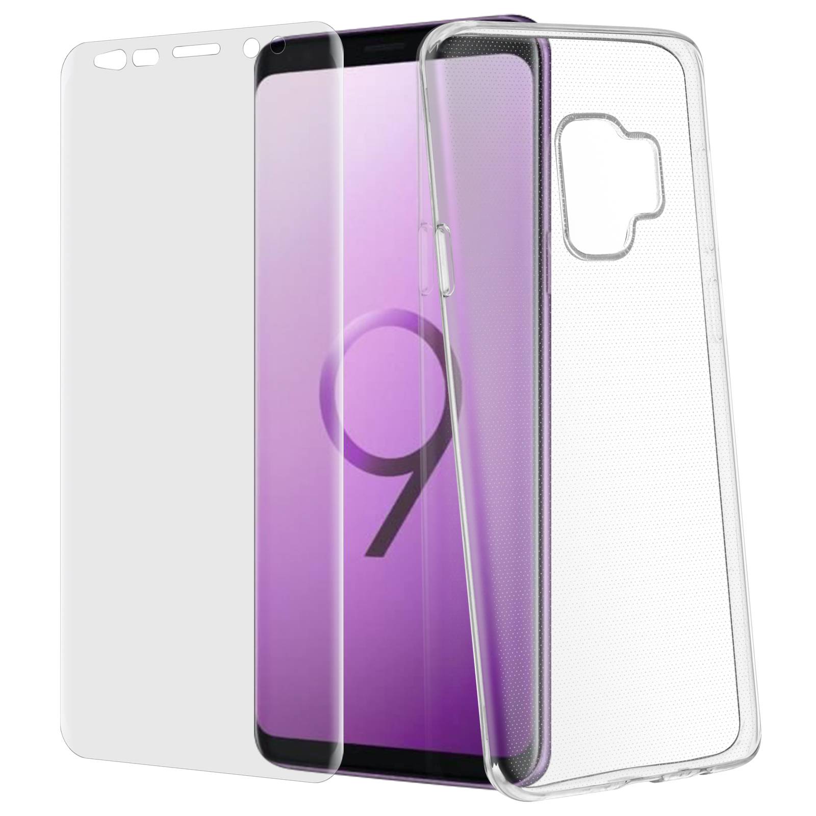 Coque Arrière + Film Verre Trempé Galaxy S9-1