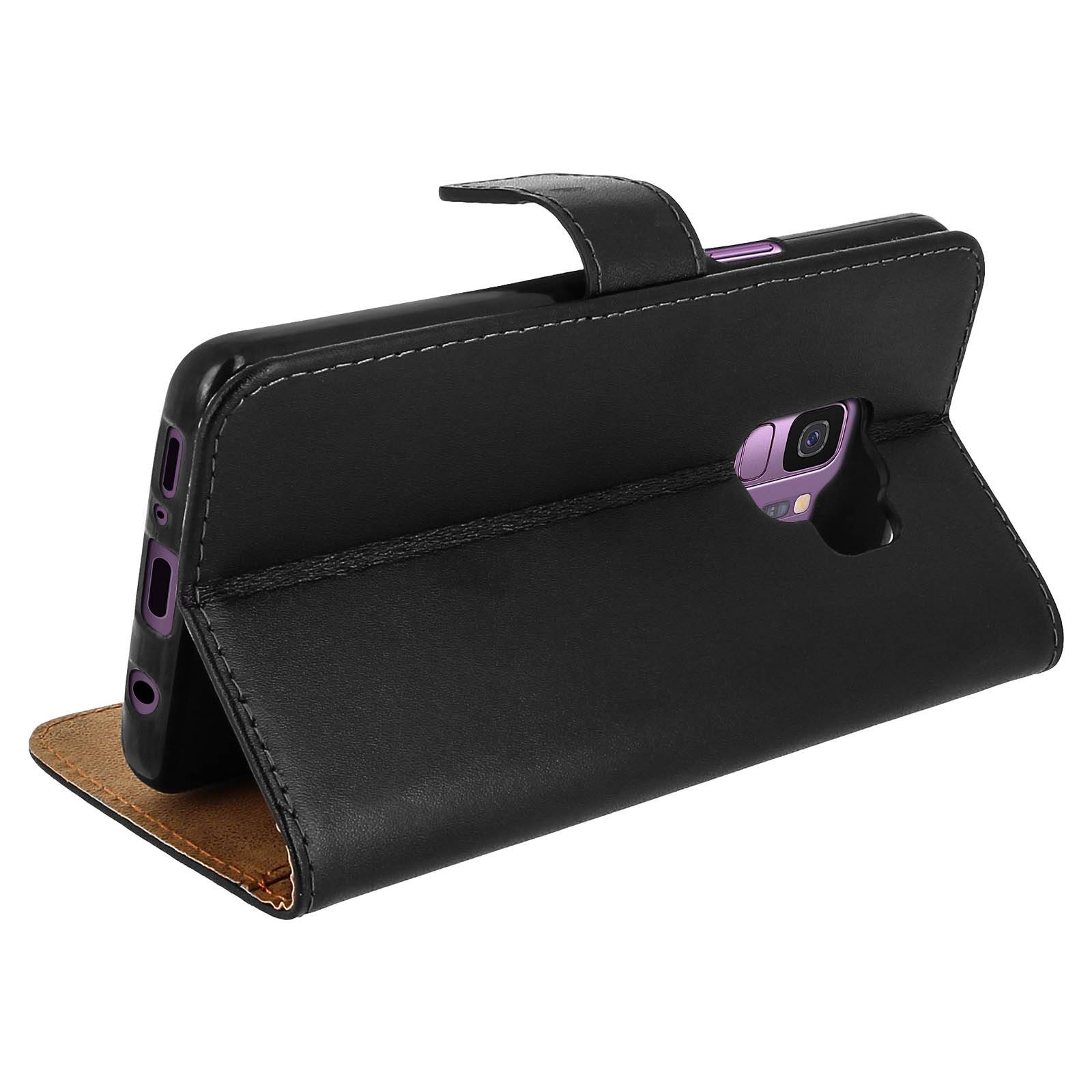 Étui pour Samsung Galaxy S9 Housse cuir folio portefeuille fonction support Coque Gel-4