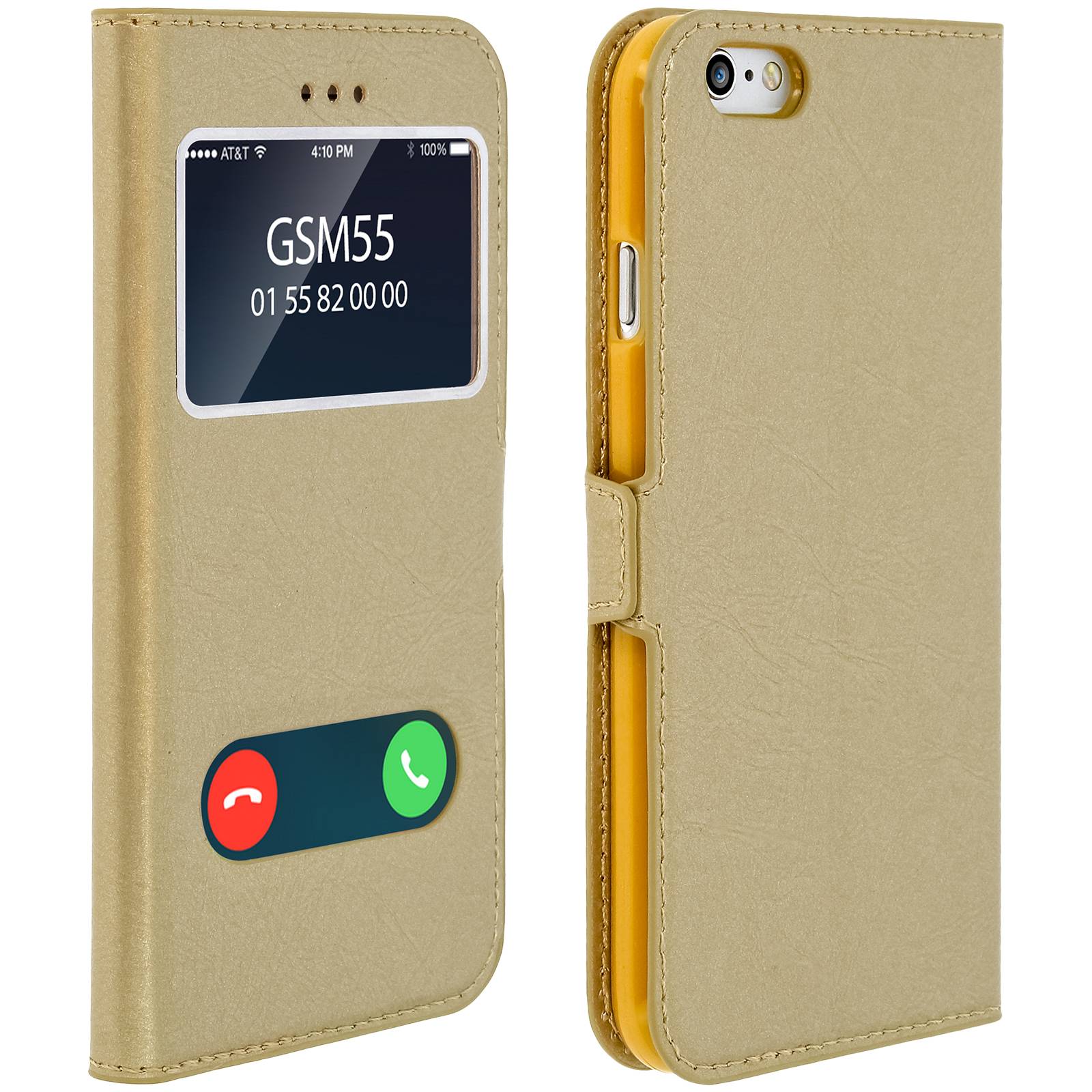 Housse pour iPhone 6/iPhone 6S Étui Clapet 2x Fenêtre Coque Silicone Gel-0