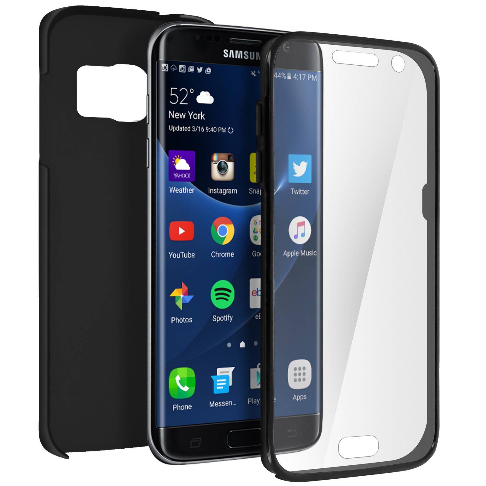 Coque pour Samsung Galaxy S7 Edge Protection Avant Silicone + Arrière Polycarbonate-3