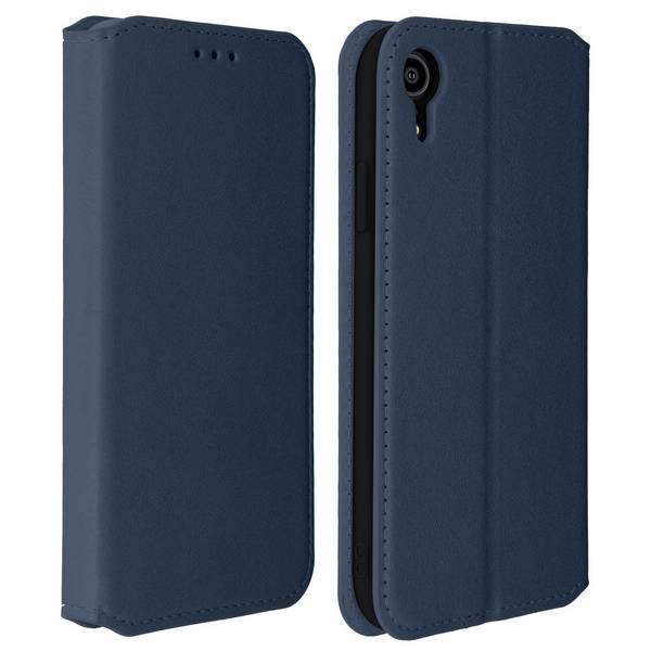 Housse pour iPhone XR Étui folio Porte-cartes Fonction support