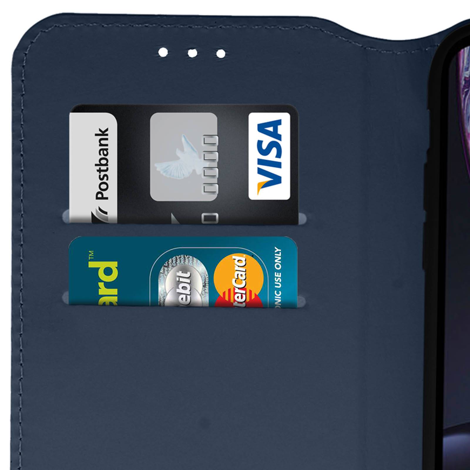 Housse pour iPhone XR Étui folio Porte-cartes Fonction support-4