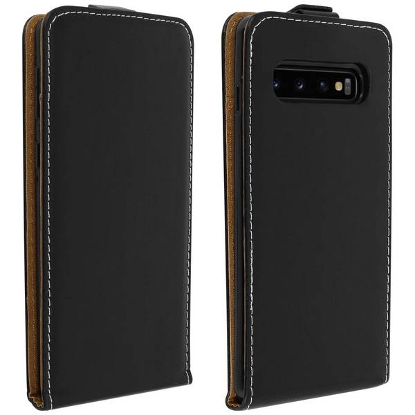 Étui pour Samsung Galaxy S10 Housse Clapet Vertical Porte-carte Coque Silicone