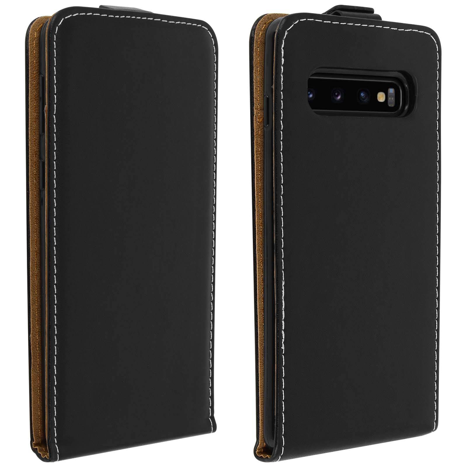 Étui pour Samsung Galaxy S10 Housse Clapet Vertical Porte-carte Coque Silicone-0