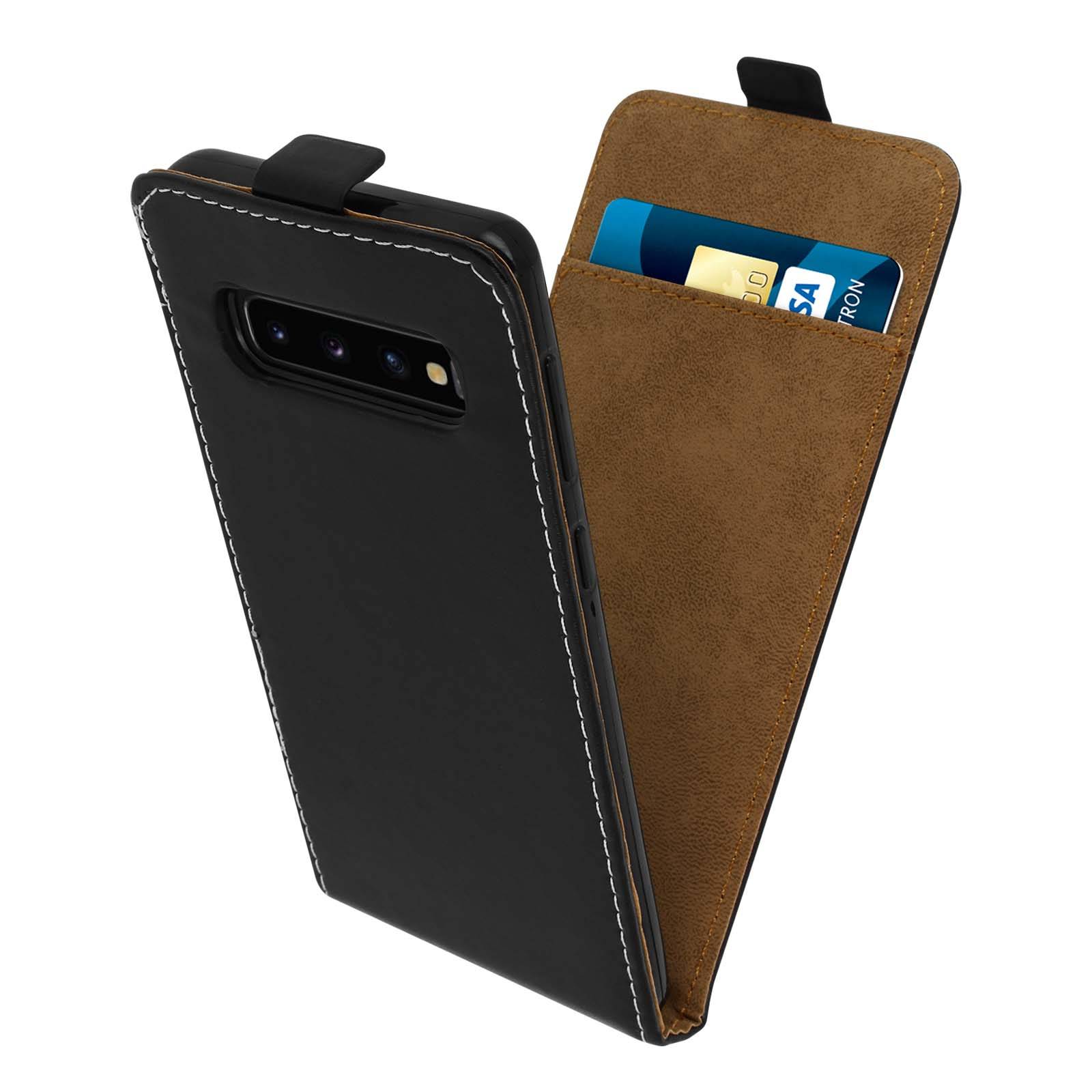 Étui pour Samsung Galaxy S10 Housse Clapet Vertical Porte-carte Coque Silicone-1