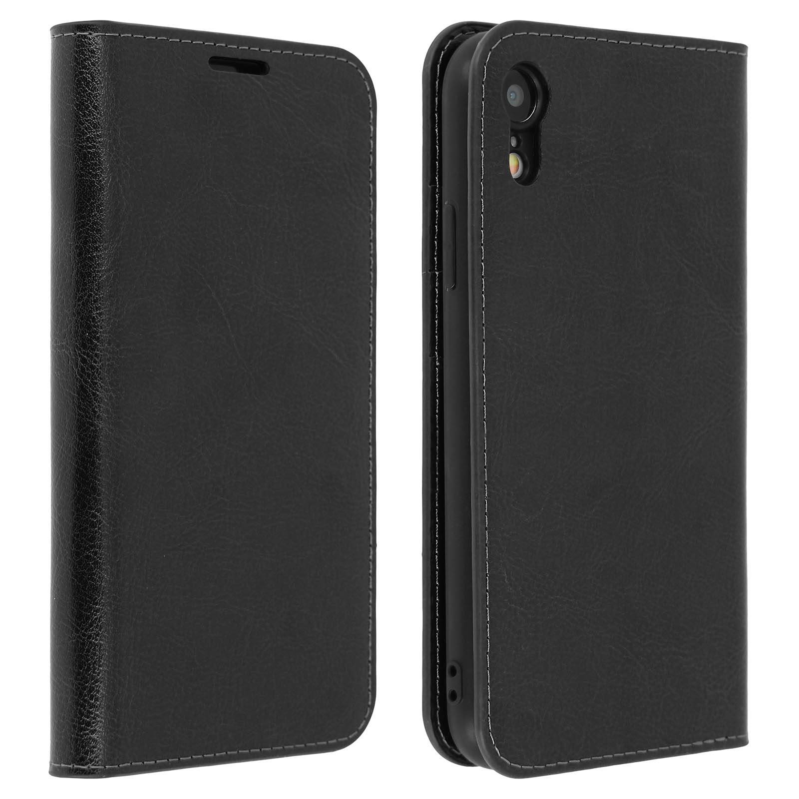 Étui pour iPhone XR Housse Cuir Portefeuille Fonction Support-0