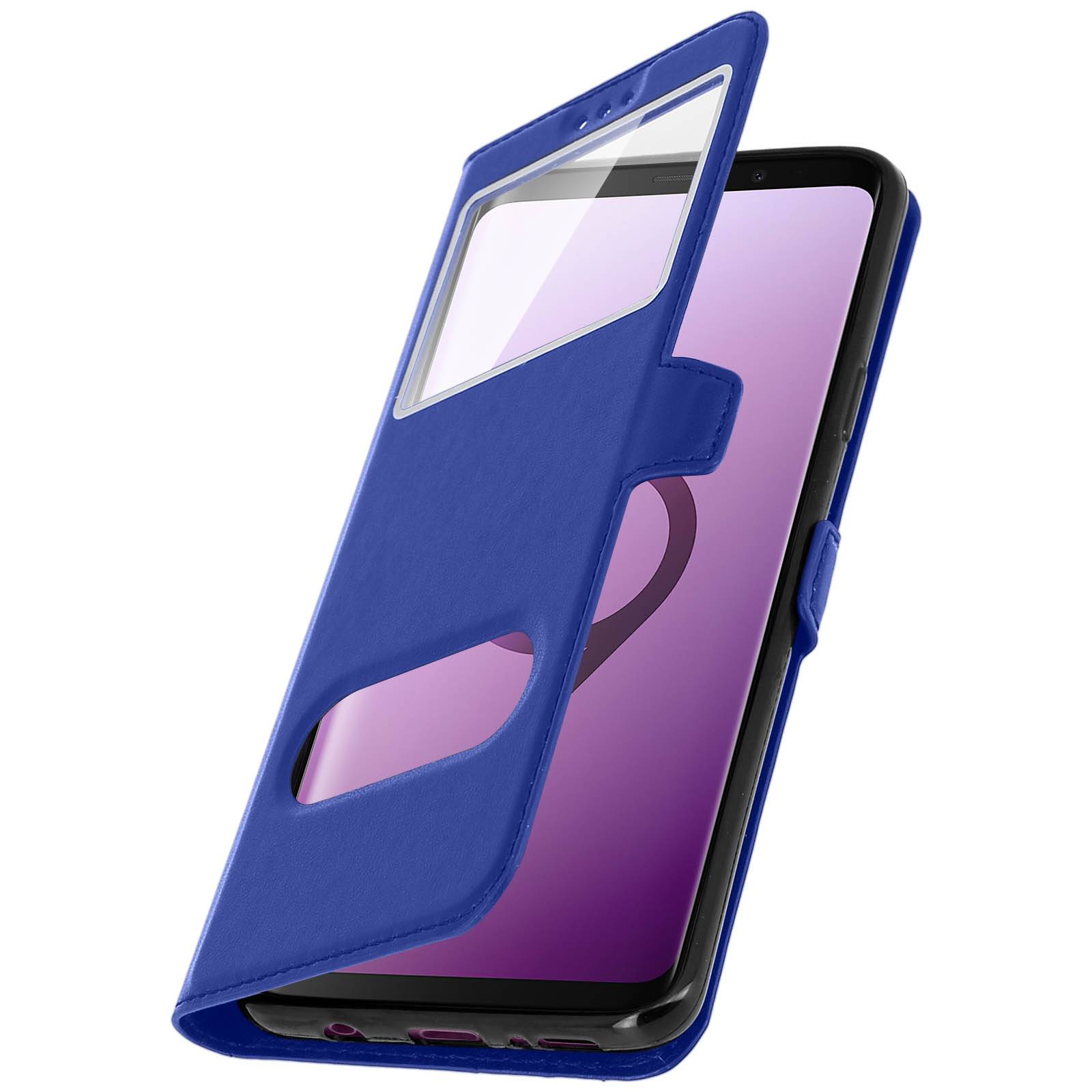 Housse pour Samsung Galaxy S9 Étui Clapet 2x Fenêtre Coque Silicone Gel Protection-1