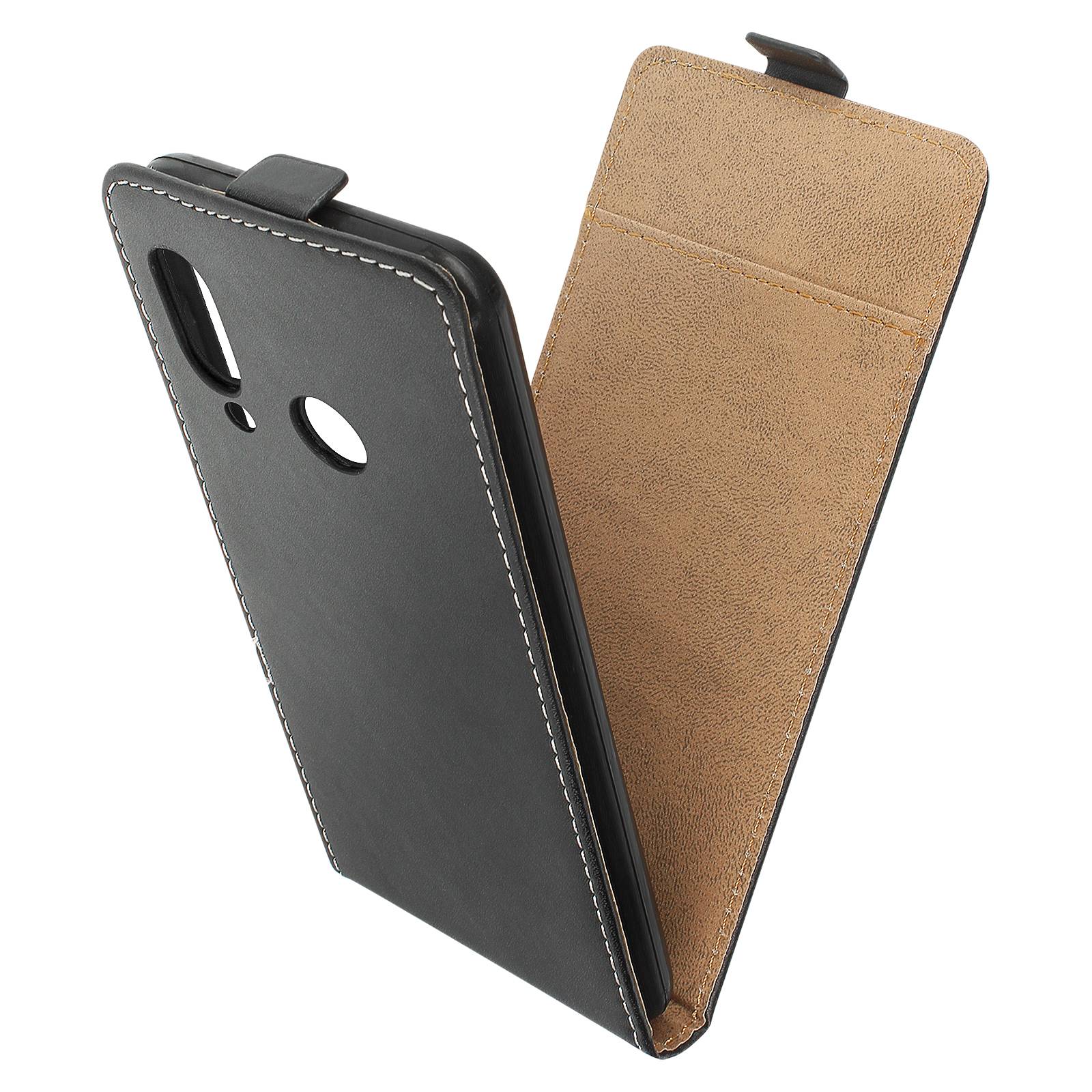 Étui pour Huawei P20 Lite Housse Clapet Vertical Porte-carte Coque Silicone gel-0