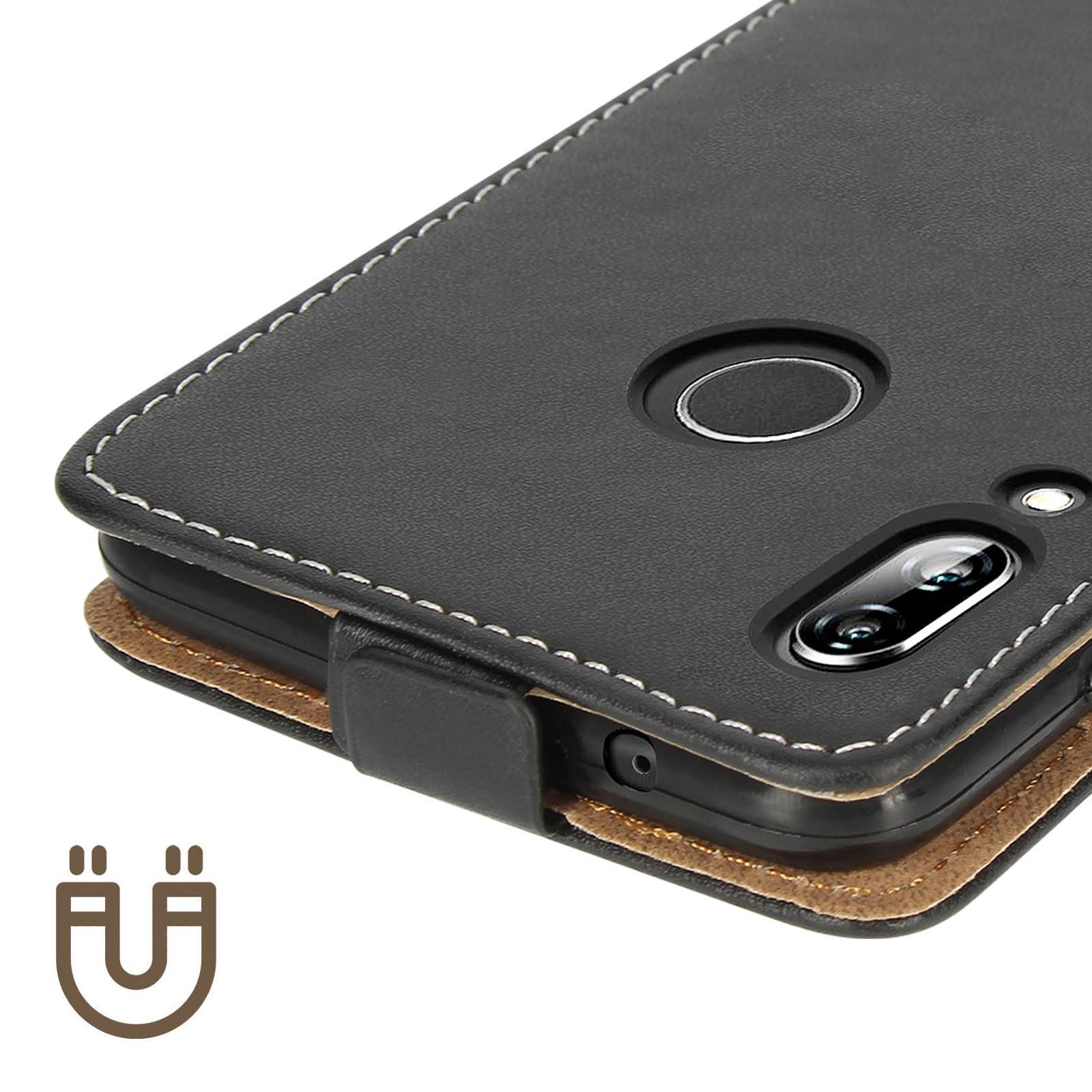 Étui pour Huawei P20 Lite Housse Clapet Vertical Porte-carte Coque Silicone gel-3