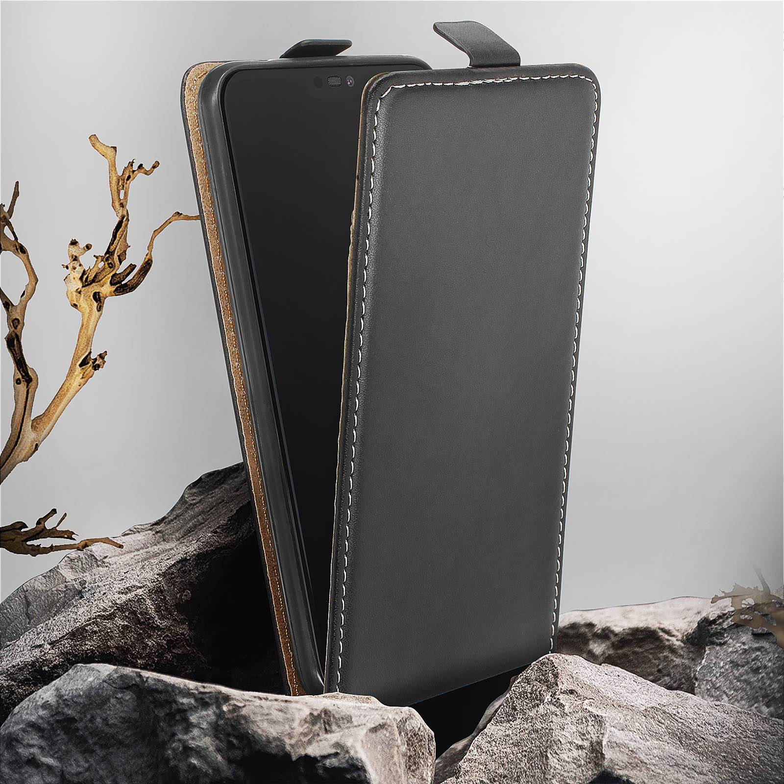 Étui pour Huawei P20 Lite Housse Clapet Vertical Porte-carte Coque Silicone gel-4