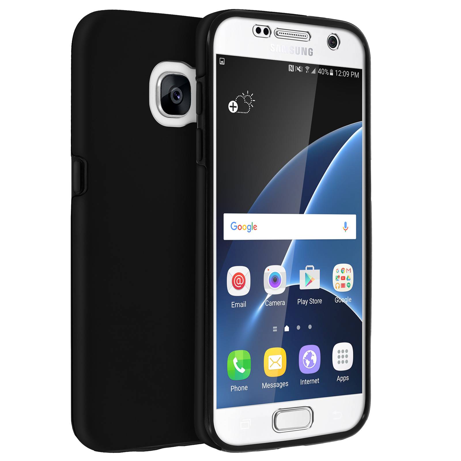 Coque pour Samsung Galaxy S7 Protection Avant Silicone + Arrière Polycarbonate-0