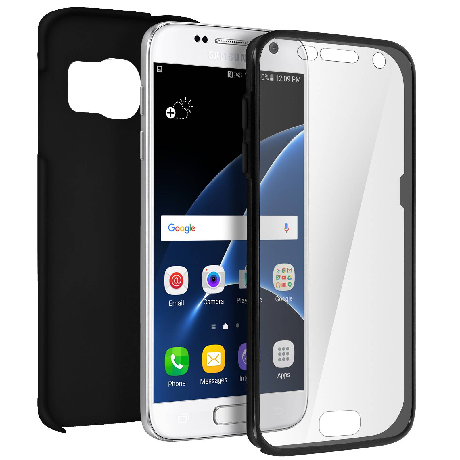 Coque pour Samsung Galaxy S7 Protection Avant Silicone + Arrière Polycarbonate-3