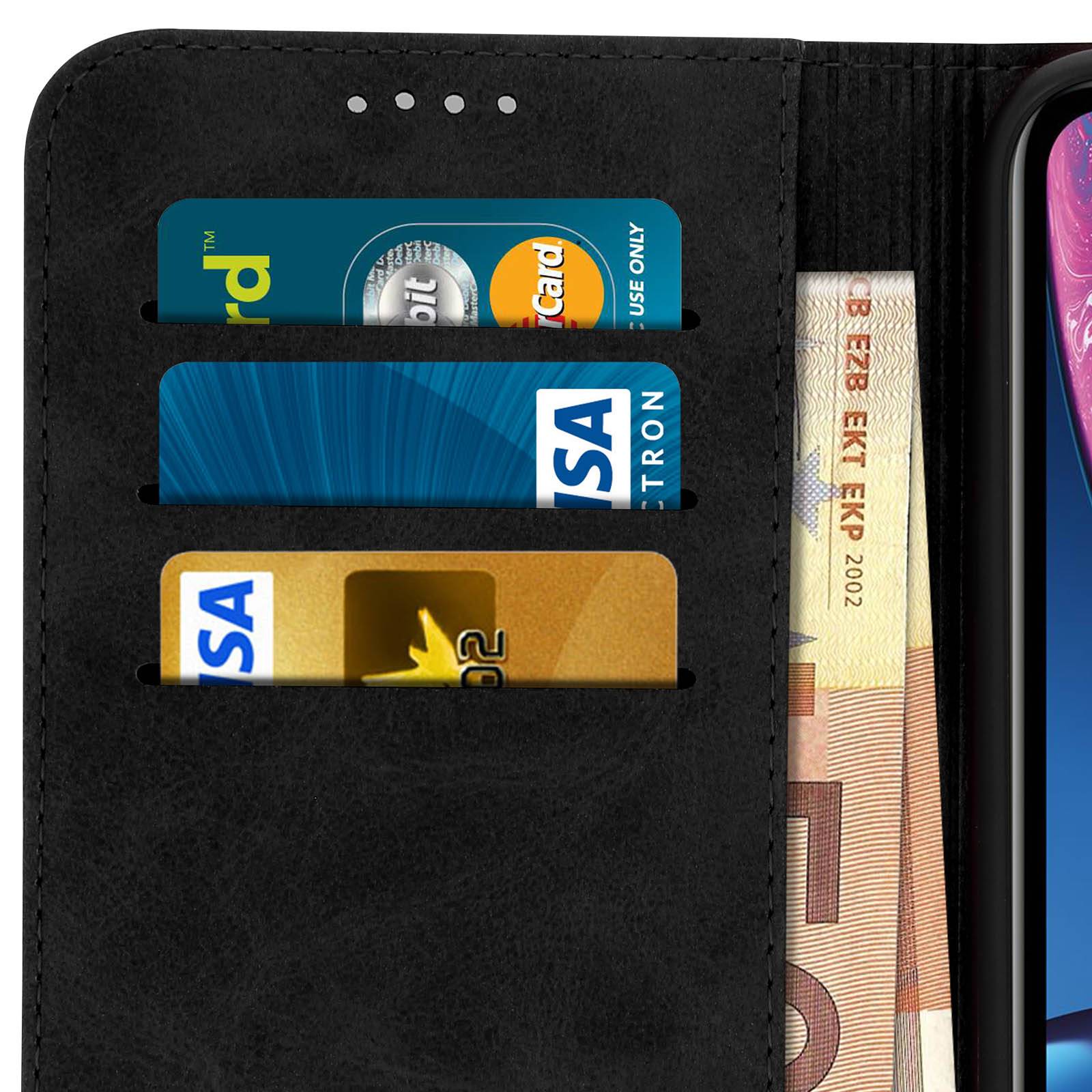 Housse pour iPhone XR Étui Porte-cartes Fonction Support Coque Silicone Gel-4