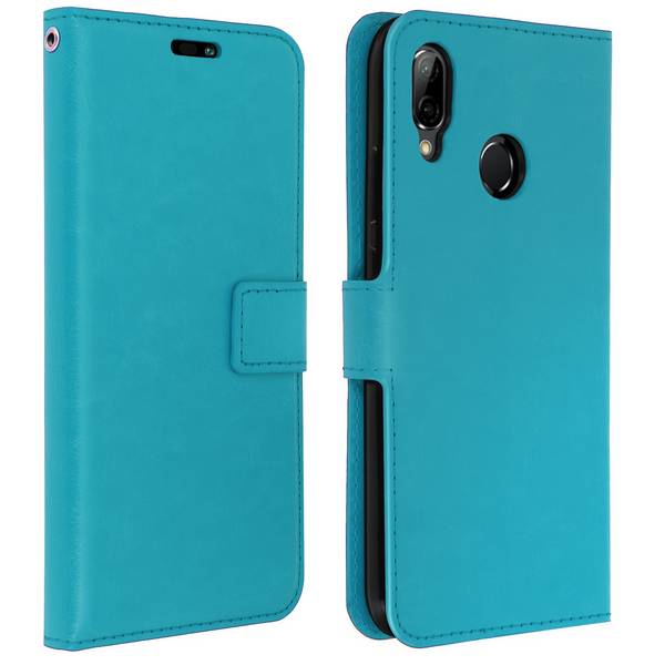 Housse pour Huawei P20 Lite Etui Folio Portefeuille Clapet Fonction Support