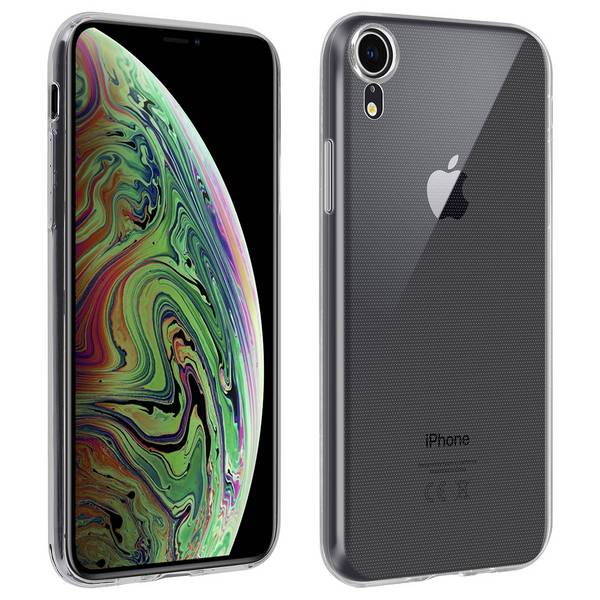 Coque Arrière + Film Verre Trempé écran pour iPhone XR Contour