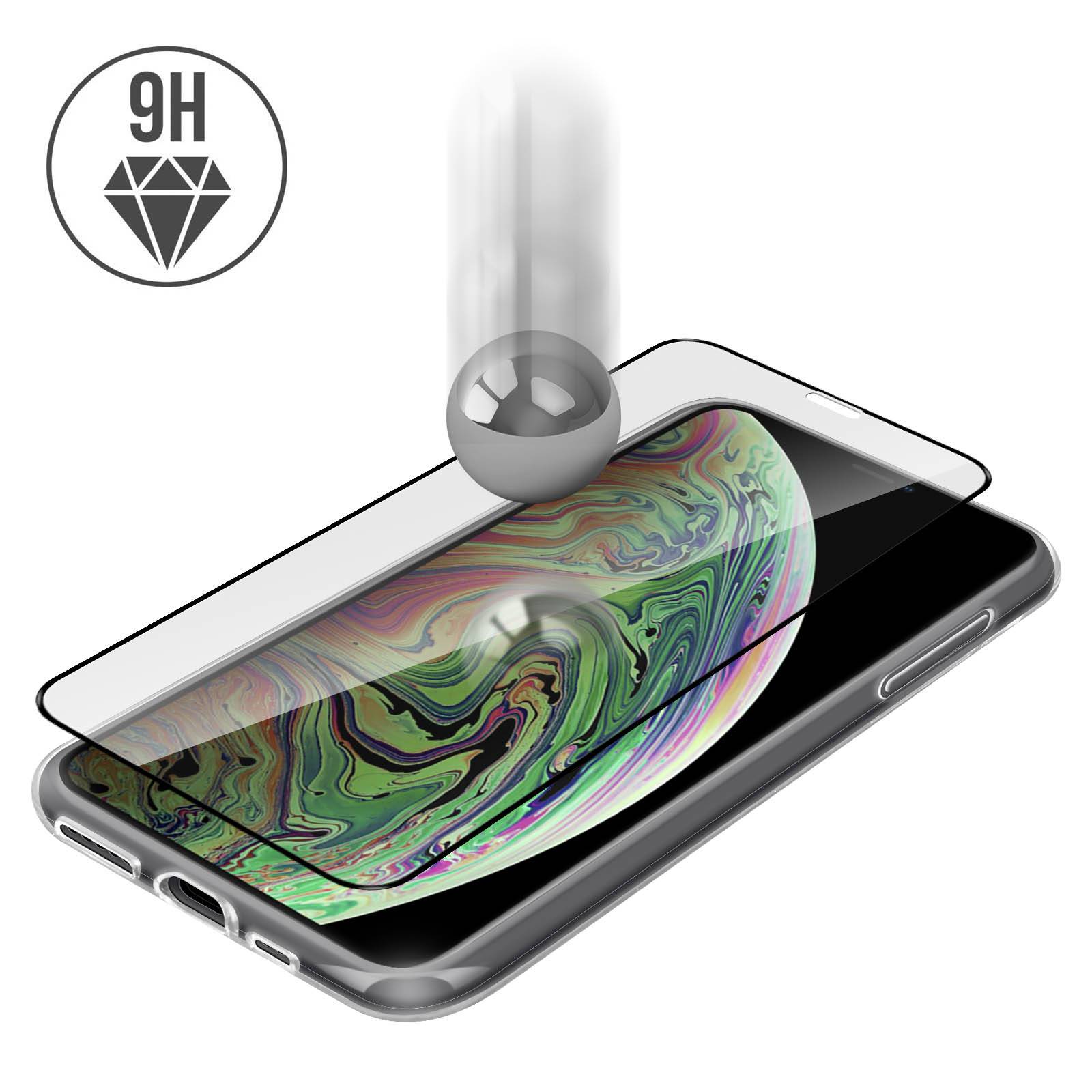 Coque Arrière + Film Verre Trempé écran pour iPhone XR Contour-4