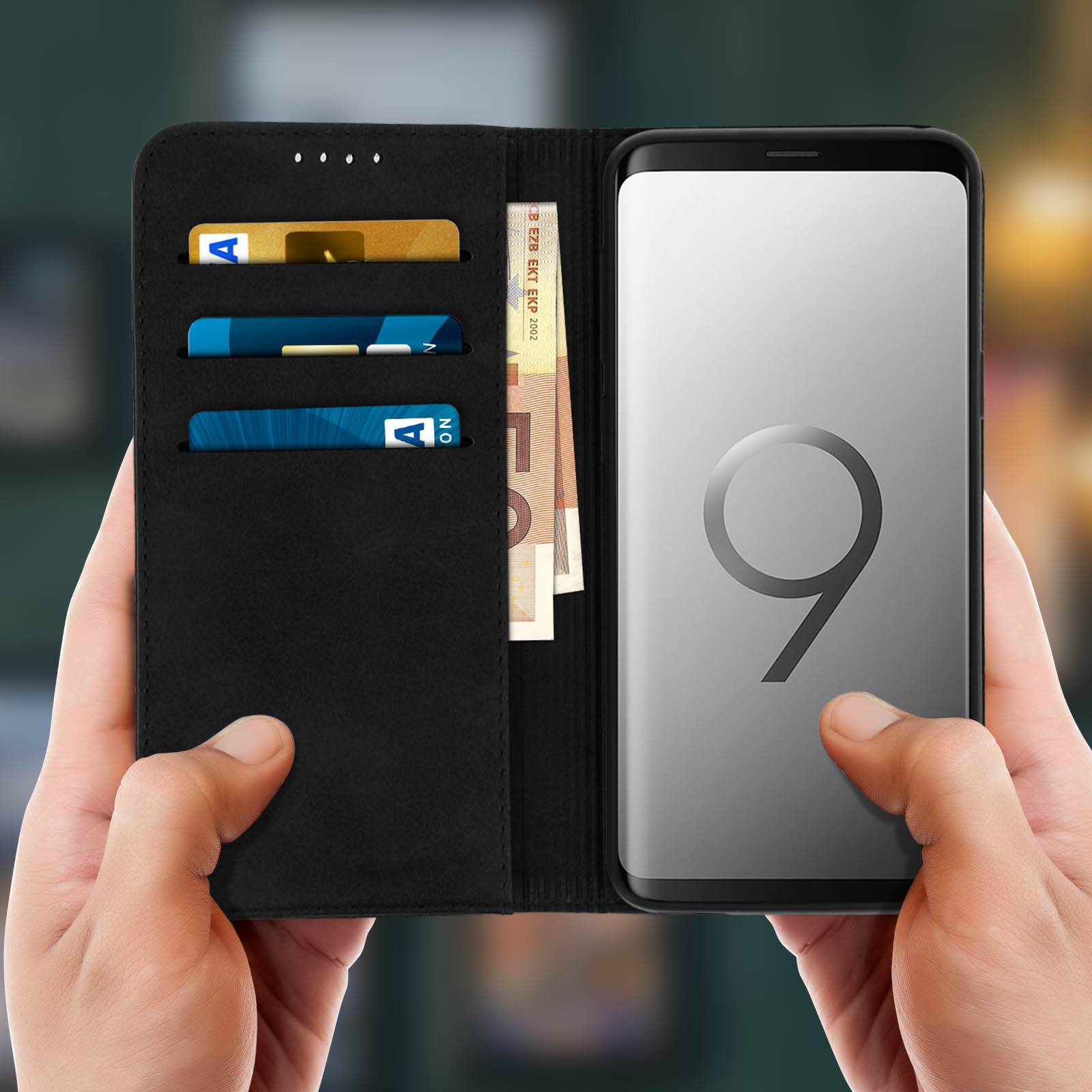 Housse pour Samsung Galaxy S9 Étui Porte-cartes Fonction Support Coque Silicone Gel-2