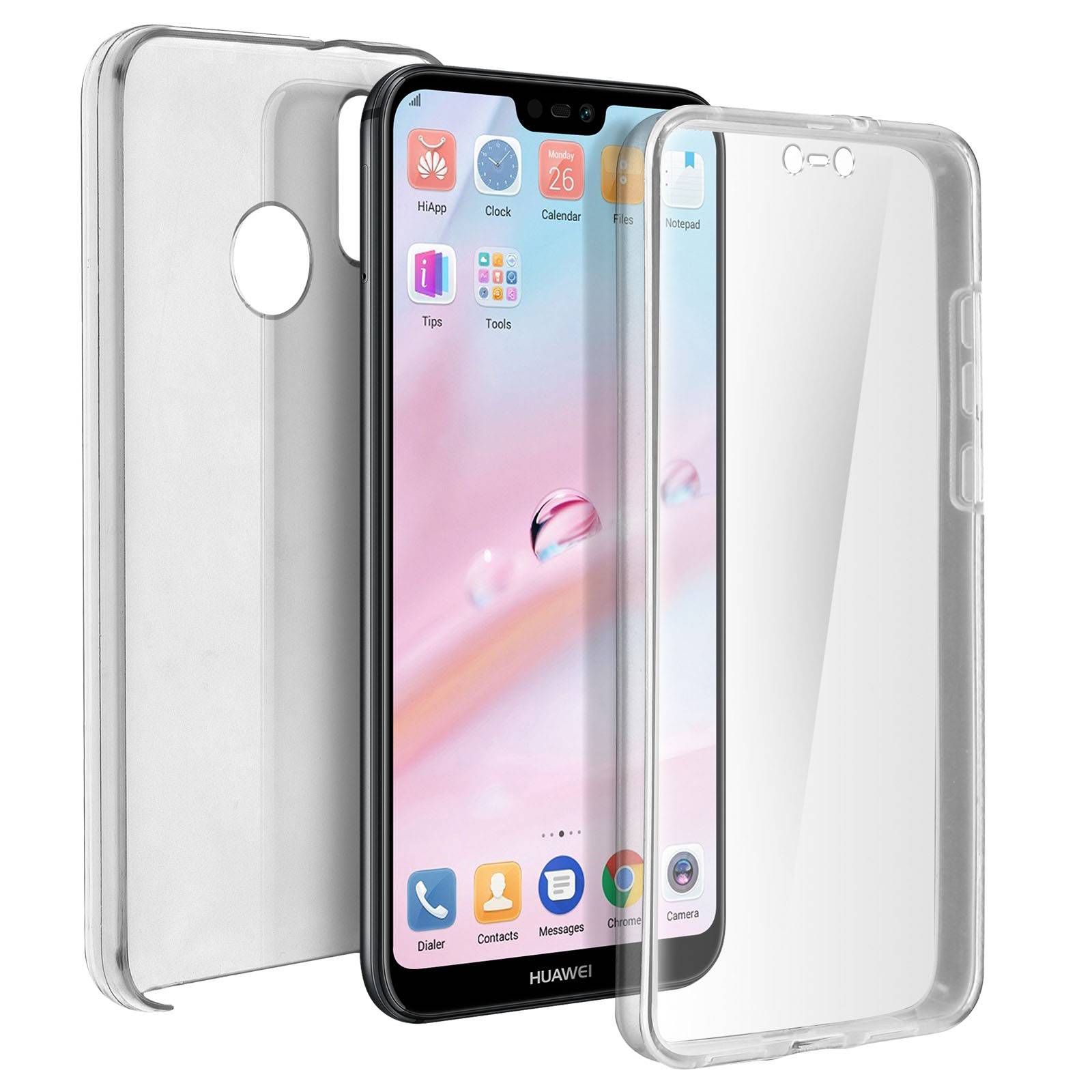 Coque Huawei P20 Lite Protection Silicone + Arrière Polycarbonate-0