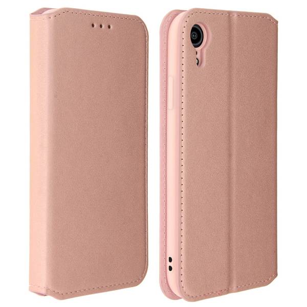 Housse pour iPhone XR Étui folio Porte-cartes Fonction support